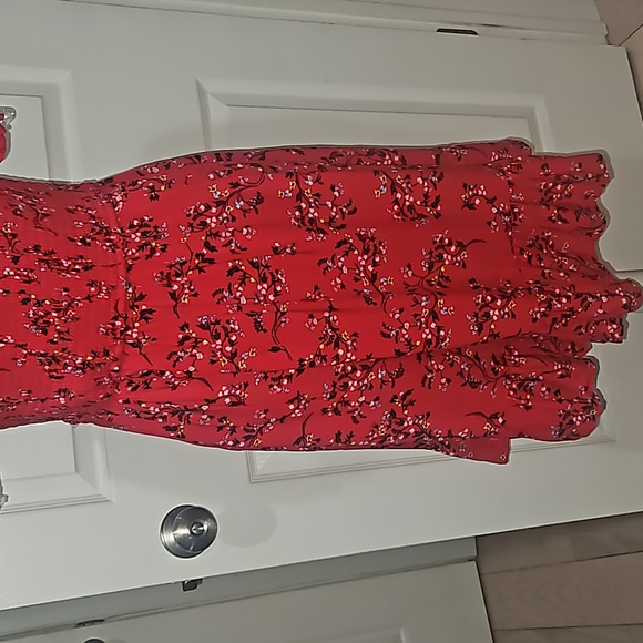 Xhilaration Women Smocked Wrap around Floral Multicolor Mini Dress Size L - Picture 10 of 15